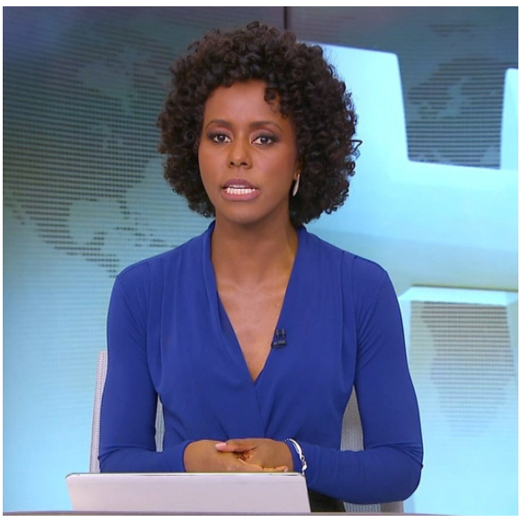 Maju Coutinho arrancou elogios dos internautas ao surgir na bancada do 'Jornal Hoje': 'Muito orgulho', escreveu um fã no Twitter