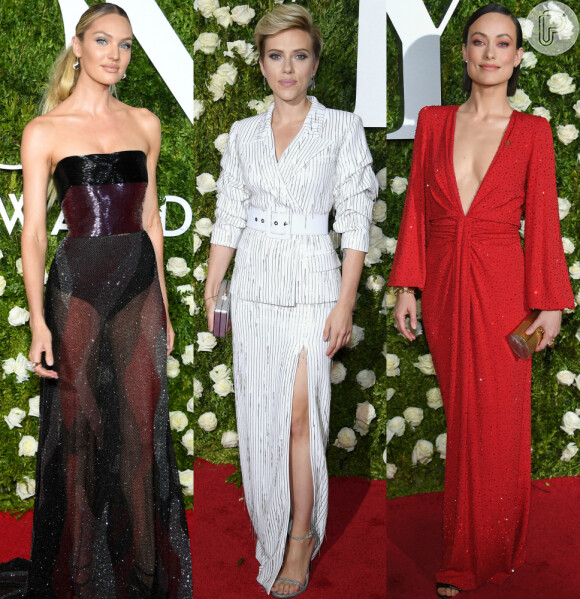 Candice Swanepoel, Scarlett Johansson, Olivia Wilde e mais. Veja os looks das famosas na 71ª edição do Tony Awards!