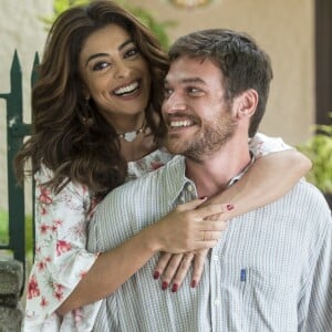 Bibi (Juliana Paes) ajuda Rubinho (Emílio Dantas) a fugir da cadeia e se esconde com ele em um apartamento de luxo, na novela 'A Força do Querer'