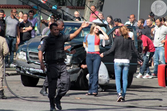 Juliana Paiva, que interpreta prima e melhor amiga de Ivana (Carol Duarte) também particiou das gravações da cena do acidente envolvendo Cláudio na novela 'A Força do Querer'