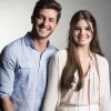 Klebber Toledo e Camila Queiroz ficaram noivo antes do aniversário do galã, no dia 14 de junho de 2017