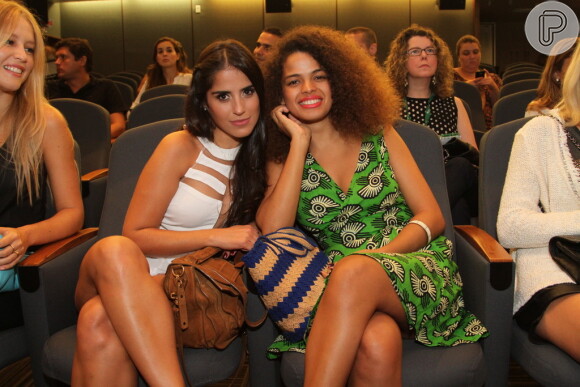 Camilla Camargo e Raquel Villar participam da coletiva de imprensa sobre as novidades do 'Caldeirão do Huck'