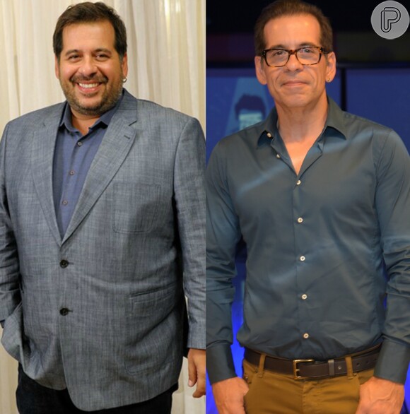 Leandro Hassum, após emagrecer 65 quilos, mostrou antes e depois em foto nesta segunda-feira, 19 de junho de 2017