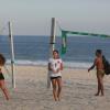 Sasha mostrou toda a sua habilidade ao jogar vôlei na praia da Barra da Tijuca, no Rio de Janeiro, na tarde desta terça-feira, 1 de março de 2014