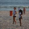 Sasha mostrou toda a sua habilidade ao jogar vôlei na praia da Barra da Tijuca, no Rio de Janeiro, na tarde desta terça-feira, 1 de março de 2014