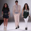 Giovanna Antonelli, Tainá Müller e Reynaldo Gianecchini desfilam pela TNG, no Fashion Rio, em 10 de abril de 2014