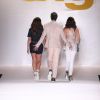 Giovanna Antonelli, Tainá Müller e Reynaldo Gianecchini desfilam pela TNG, no Fashion Rio, em 10 de abril de 2014