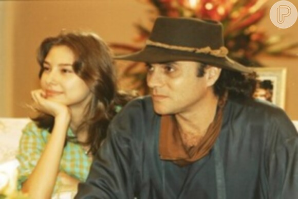 Almir Sater formou par romântico com Lavínia Vlasak em 'O Rei do Gado' (2006)