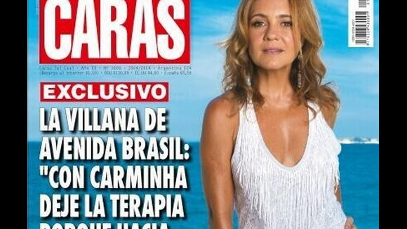 Sucesso na Argentina como Carminha, Adriana Esteves é capa de revista no país