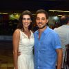 Deborah Secco e o namorado, Bruno Torres, vão ao festival Cine PE, em Olinda (1º de maio de 2014)