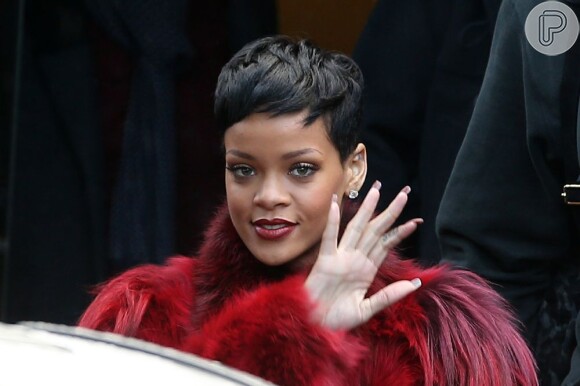 Rihanna leaving Palais des Sports in Bercy, Paris, France, on December 10, 2012. Photo by ABACAPRESS.COM10/12/2012 - Paris