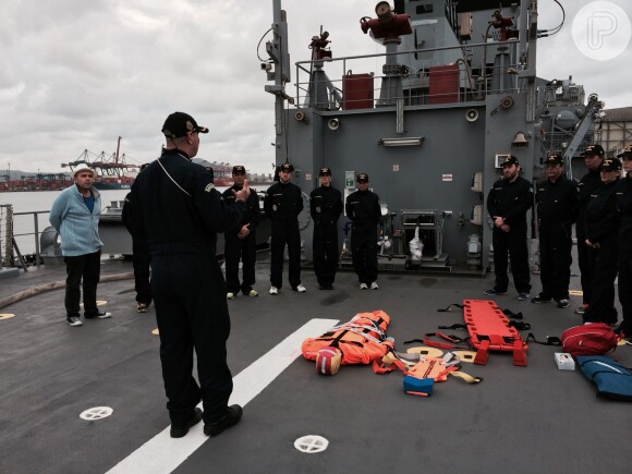 Na prova desta semana, os aprendizes tiveram que encarar um treinamento em alto mar feito pela Marinha do Brasil