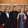 Robert Pattinson, Mia Wasikowska e Sarah Gadon prestigiam première do filme 'Maps to the Stars' no Festival de Cannes 2014