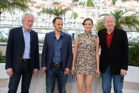 Jean-Pierre Dardenne, Luc Dardenne, Fabrizio Rongione e Marion Cotillard divulgam o filme 'Two Days, One Night' no Festival de Cannes 2014