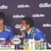 Jogadores da seleção brasileira de futebol se reúnem em lançamento em São Paulo com Rodrigo Faro