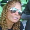 Paola de Luca no estádio Independência, em Belo Horizonte, Minas Gerais, onde Ronaldinho Gaúcho sempre joga