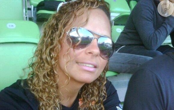 Paola de Luca no estádio Independência, em Belo Horizonte, Minas Gerais, onde Ronaldinho Gaúcho sempre joga