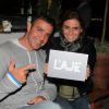 Giovanna Antonelli posa sorridente com o empresário Marcos Brandão