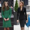 Kate Middleton adora trench coat e costuma usar vestidos inspirados no modelo; fã assumida de aifaiataria, Leticia Ortiz escolhe modelos mais sociais para comparecer aos eventos