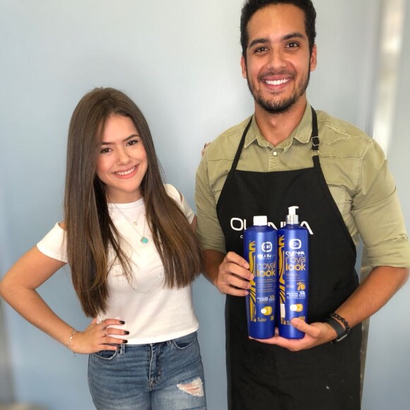 Maisa Silva, além da mudança na cor, também fez um alinhamento nos fios