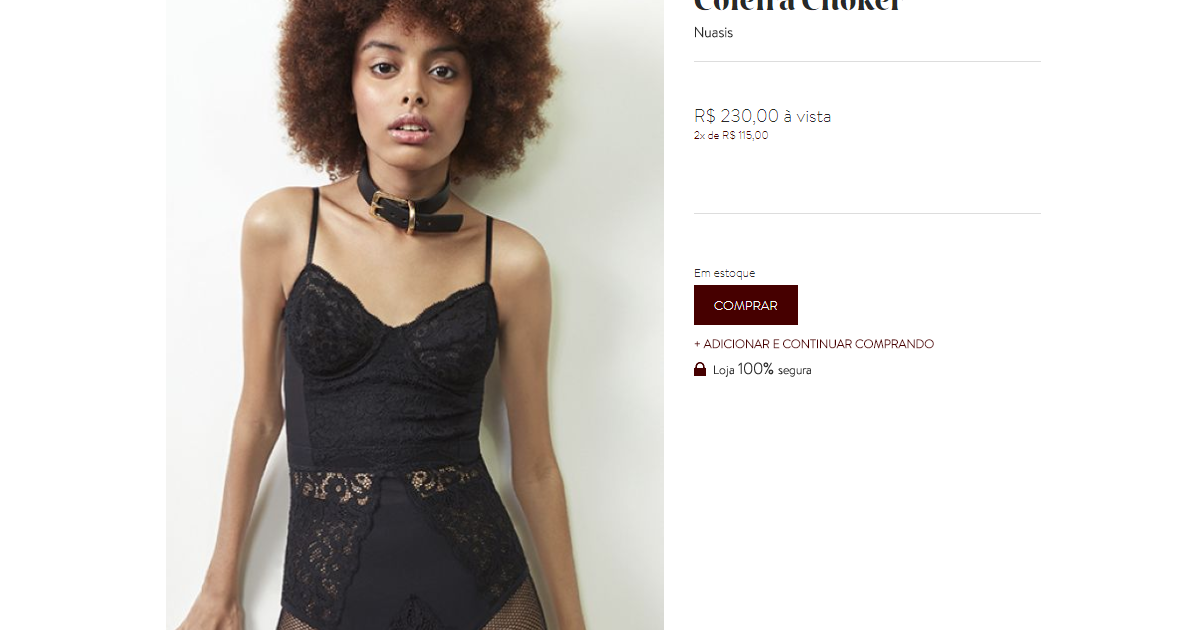 Cleo Pires Usou Chocker De R 230 Da Sex Shop Nuasis Na