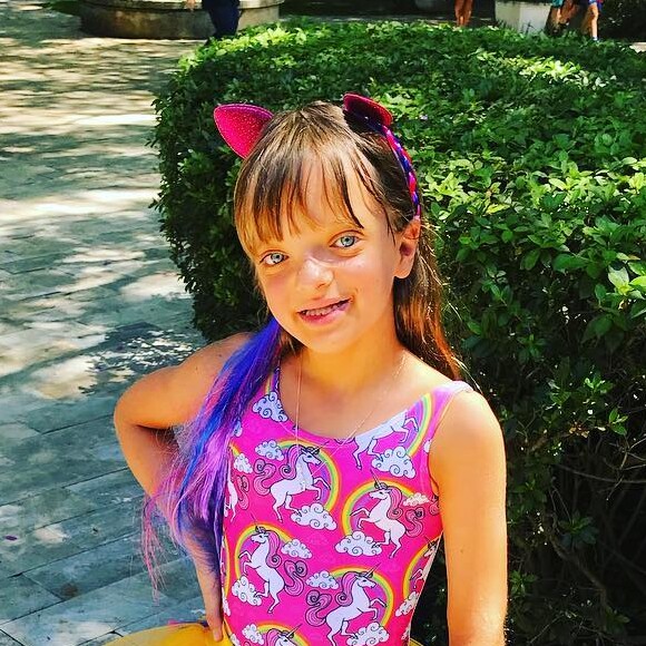 Rafaella Justus usou fantasia de unicórnio para festa de carnaval em sua escola: 'Princesa'