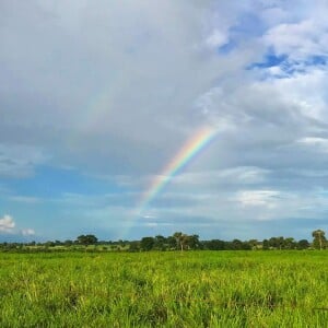 Marina Ruy Barbosa compartilha foto de arco-íris