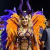 Rainha da X-9 Paulistana, Juju Salimeni ousou na fantasia para o desfile no sambódromo do Anhembi, em São Paulo