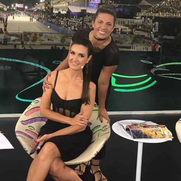 Fátima Bernardes se surpreendeu com o pedido do fã, feito pela repórter Mariana Gross