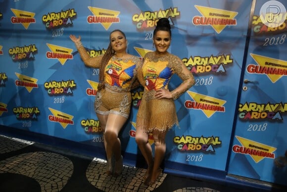 Maiara e Maraisa foram atrações do Camarote Guanabara, no Carnaval do Rio de Janeiro, no domingo (11)