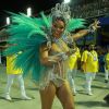 Carnaval 2018: Rainha da Tijuca, Juliana Alves adota transparência em look nesta segunda-feira, dia 12 de fevereiro de 2018