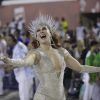 'Infelizmente um samba que é o hino do lamento, do momento que o Brasil está vivendo', disse Claudia Raia