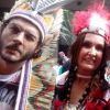 Fátima Bernardes e Túlio Gadêlha curtiram bloco de Carnaval Cacique de Ramos em Olaria, Zona Norte do Rio de Janeiro, nesta terça-feira, dia 13 de fevereiro de 2018