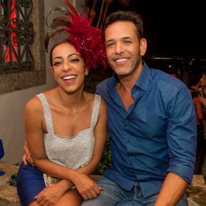 Samantha Schmütz e o marido, Michael Cannet, no Baile da Arara, realizado em Santa Teresa, no Rio de Janeiro, na noite desta terça-feira, 13 de fevereiro de 2018