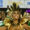 Juliana Paes desfilou como rainha de bateria da Grande Rio neste carnaval