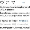 'Desculpa, mundo', disse Bruna Marquezine sobre a foto sexy de Neymar