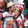 Fátima Bernardes e o namorado, Túlio Gadêlha, foram juntos ao Cacique de Ramos, no Rio de Janeiro