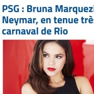 Bruna Marquezine foi classificada pelo francês 'But! Football Club' como 'rainha do carnaval'