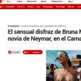 Bruna Marquezine foi assunto no espanhol 'Marca' pelo look ousado no Bloco da Favorita