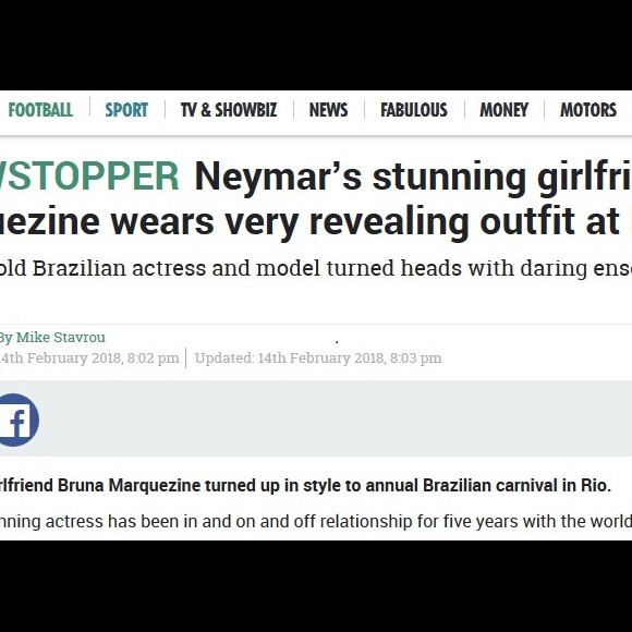Bruna Marquezine usou figurino deslumbrante, segundo o inglês 'The Sun'