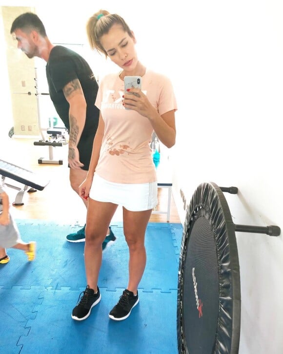 Adriana Sant'Anna retoma as atividades físicas um mês após dar à luz: 'Já me sentindo fitness'