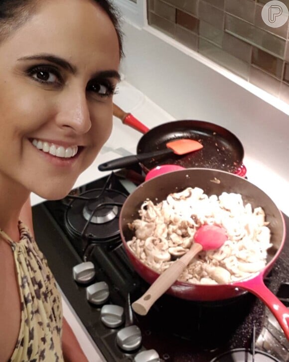 Carla Cecato aprendeu a cozinhar após reeducação alimentar e reforçou ingestão de legumes, carnes brancas e frutas: 'Até o paladar mudou'