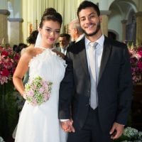 'O Outro Lado do Paraíso': Melissa usa vestido clássico em casamento com Diego