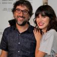 Carla Salle com o diretor Vicente Amorim na pré-estreia de ' Motorrad' 