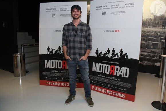 Emílio Dantas conferiu a pré-estreia de 'Motorrad'
