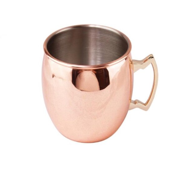 Vai um Moscow Mule? A caneca em alumínio com banho de cobre, usada para servir o drink, custa R$ 97,90 (500ml) na Pepper Shop