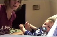 Bruna Hamú incentiva o filho a falar 'mamãe' em vídeo nesta sexta-feira, dia 02 de março de 2018