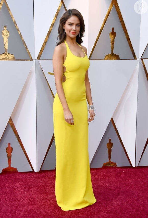 Eiza Gonzalez veste Ralph Lauren na 90ª edição do Oscar, realizada no Teatro Dolby, em Los Angeles, na Califórnia, na noite deste domingo, 4 de março de 2018