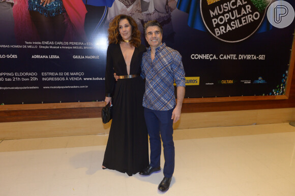 Claudia Raia prestigiar musical do marido, Jarbas Homem de Mello, no Teatro das Artes, localizado no Shopping Eldorado, em São Paulo, nesta segunda-feira, 5 de março de 2018
