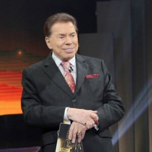 Silvio Santos ao lado de Guilherme Winter no 'Troféu Imprensa'